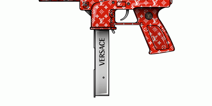 2953x2953 Supreme Uzi With Extended Clip Wallpaper | Wallpapers in 2019