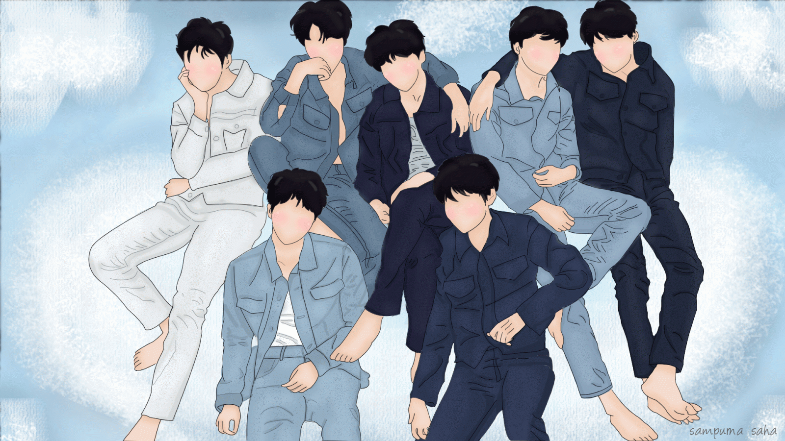 1920x1080 BTS Fan Art Desktop Wallpapers - Top Free BTS Fan Art Desktop