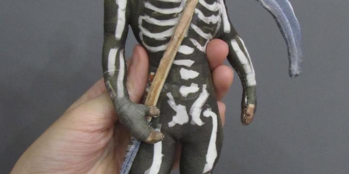 2250x3000 Skull trooper with the pickaxe soft toy of Fortnite Battle Royale