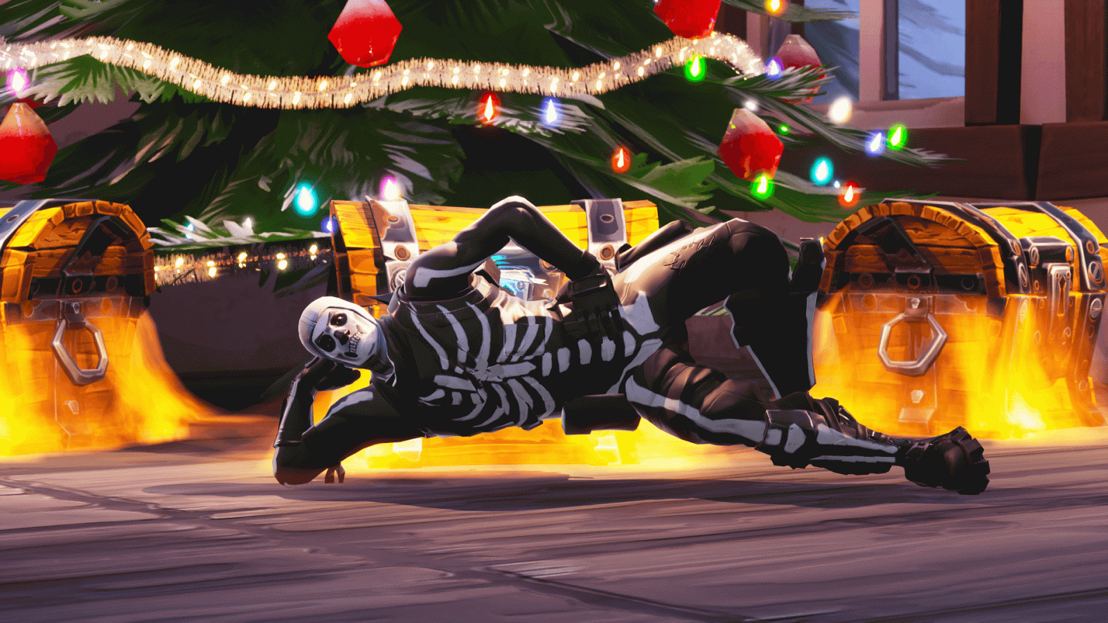 1920x1080 Skull Trooper Wallpaper Fortnite Season 7 Christmas - Fortnite