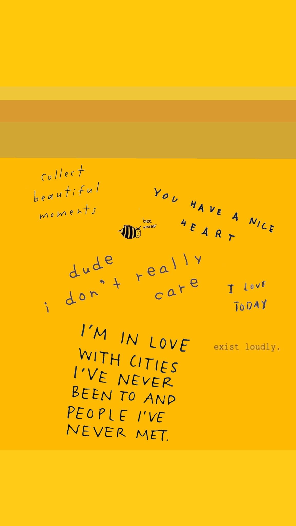 1152x2048 yellow aesthetic wallpaper iphone quotes | color aesthetics