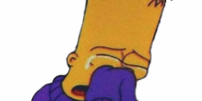 920x980 Simpsons Bartsimpson Sadsimpsons - Fuck My Life Sad, Transparent Png