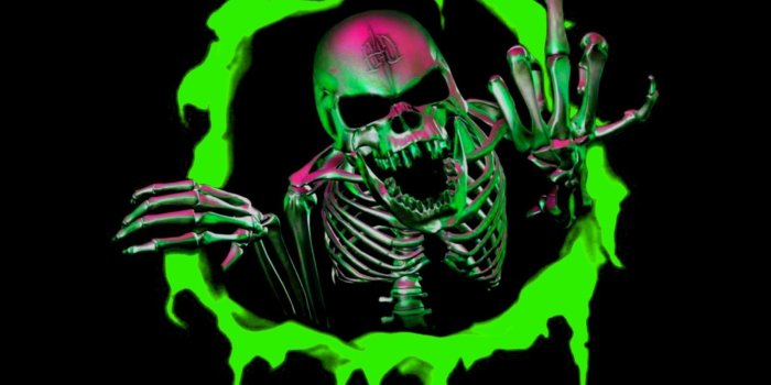 1600x1200 Neon Skull Wallpapers