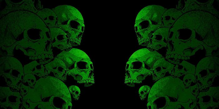 1920x1080 65+ Green Skull Wallpapers - Download at WallpaperBro