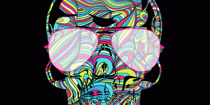 1080x1920 iphone wallpaper with a neon skull – Wallpapers For Tech