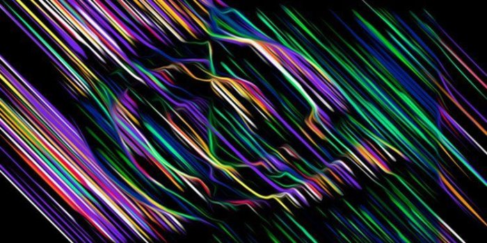 750x1334 RAINBOW LINE DARK COLOR PATTERN BACKGROUND WALLPAPER HD IPHONE