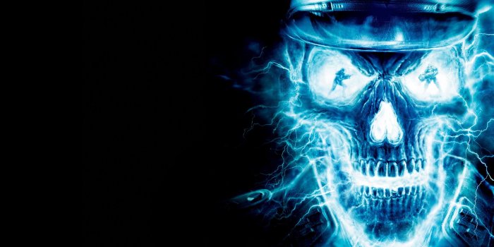 1920x1200 Neon Skull HD wallpaper