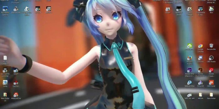 1280x720 Wallpaper Engine - Hatsune Miku dance