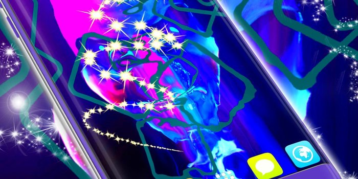 1742x1800 Neon Live Skull Wallpaper for Android - APK Download