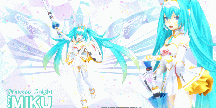 1920x1080 Princess Knight Racing Miku 2015 MMD by Digitrevx