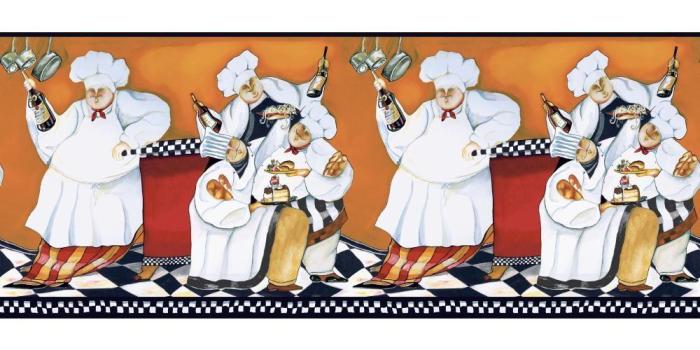 1000x1000 Inspired By Color Chef's A Cookin Wallpaper Border