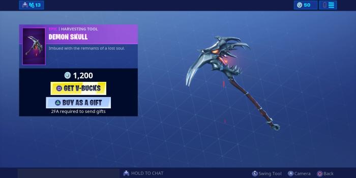 1920x1080 Demon skull fortnite