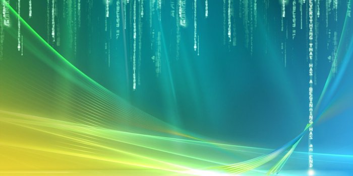 1920x1200 Download wallpaper 1920x1200 windows, vista, green, yellow, matrix