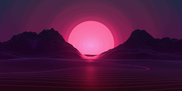 3840x2160 Sunset Vaporwave | Best Wallpaper HD