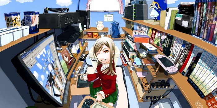 1280x960 Anime Girl Gamer Wallpaper | 1280x960 | ID:53134