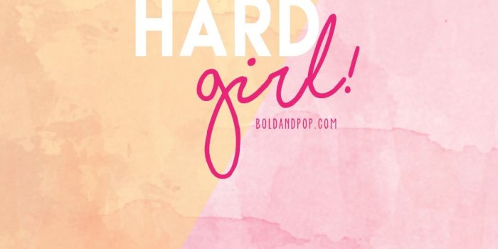 1080x1920 Bold & Pop Freebies : Hustle Hard Girl iPhone Wallpaper : Free