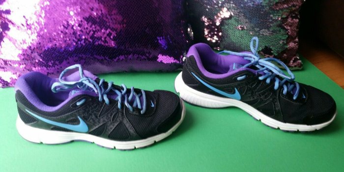 1600x900 Nike Revolution 2 Max Women's US Size 8 Running Shoes Black Purple  554900-023