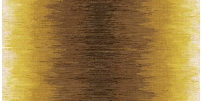 1006x1006 Catamount Stria Ombre/Stripes Wallpaper, In Metallic Gold & Chocolate
