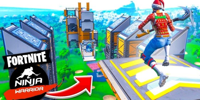 1280x720 The *INSANE* NINJA WARRIOR COURSE In Fortnite Creative!