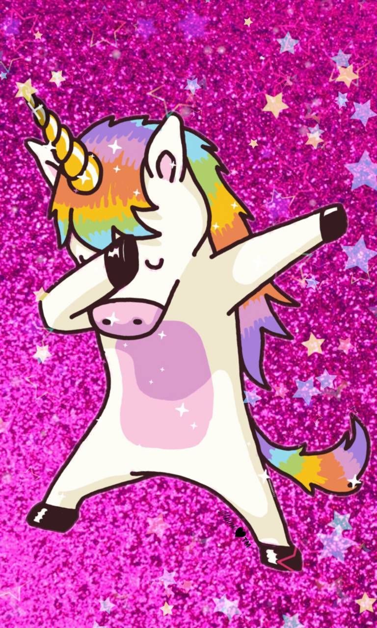 768x1280 Unicorn Dab | Unicornios | Unicorn wallpaper cute, Pink unicorn