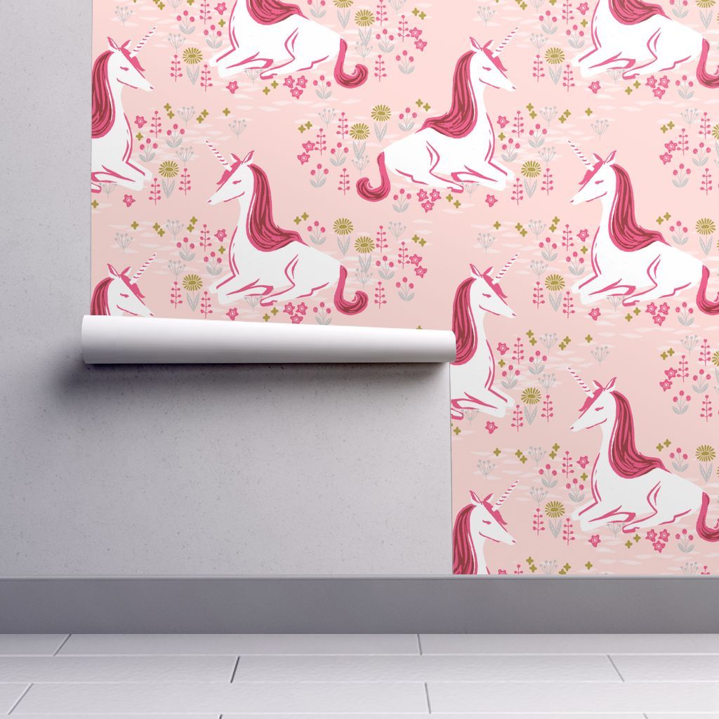 1024x1024 unicorn // pastel girly pink unicorns wallpaper - andrea_lauren