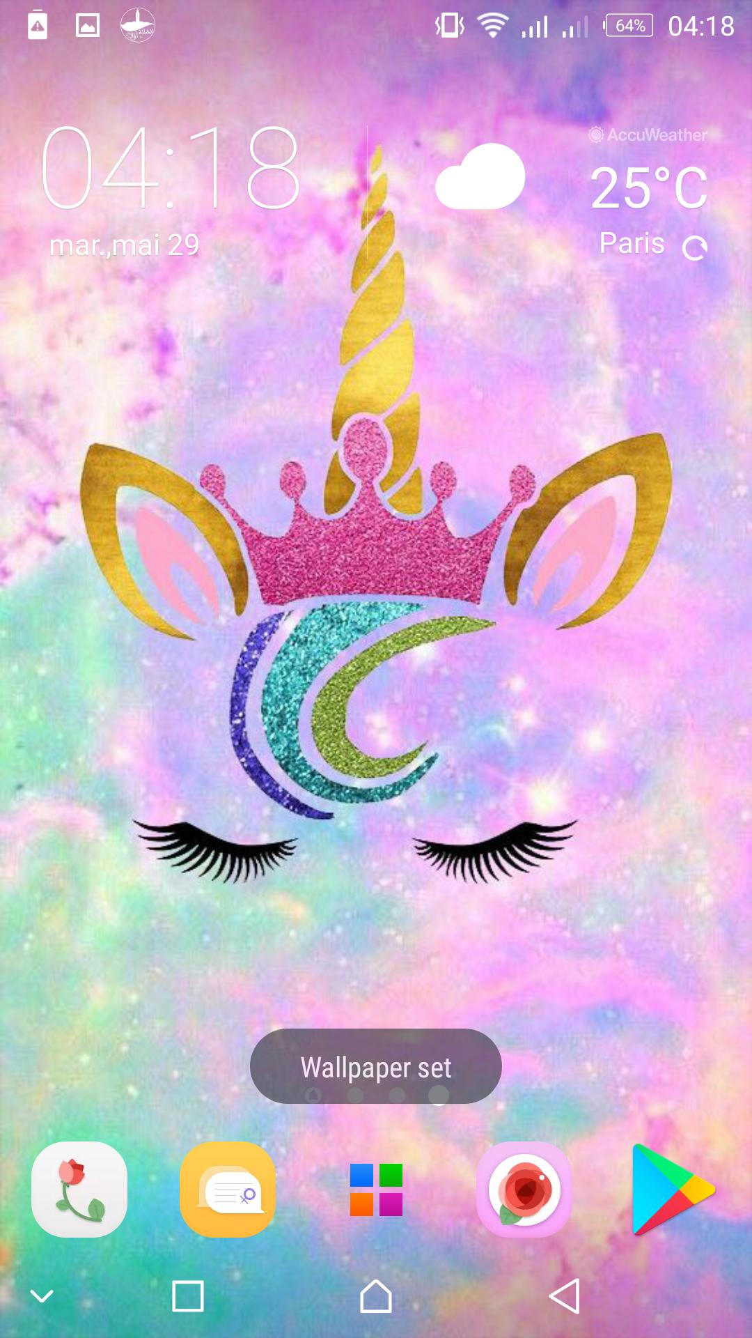 1080x1920 Cute Unicorn Girl Wallpapers - Kawaii backgrounds for Android - APK