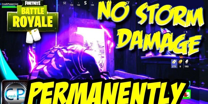 1280x720 PERMANENT IMMUNITY TO STORM DAMAGE GLITCH - New Fortnite Battle