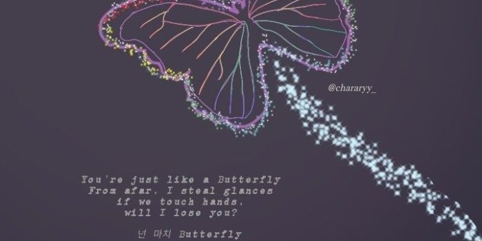 720x1280 Butterfly - BTS song fanart @chararyy_ | Bulletproof BTS in 2019