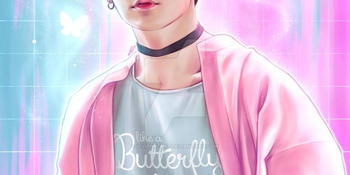 774x1032 BTS: Jungkook 'like a Butterfly' by vivienn-art