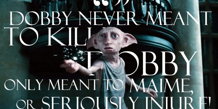 1680x1050 Dobby Never Meant to Kill Quote Wallpaper and Background Image