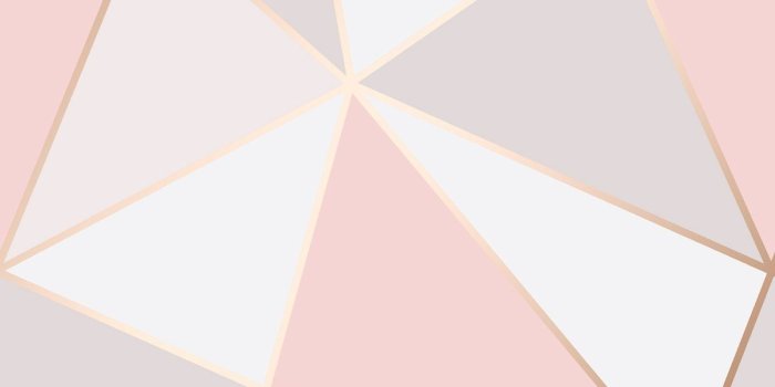 1200x1200 Apex Geometric Pink and Rose Gold Metallic Geo Wallpaper