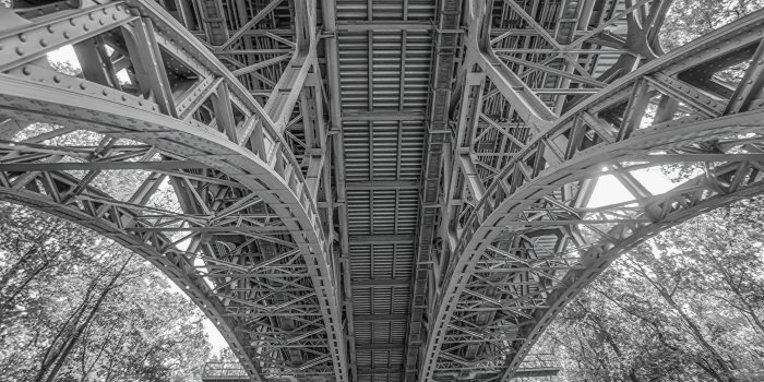 3840x2560 3113156 architecture, black and white, bridge, city, metal