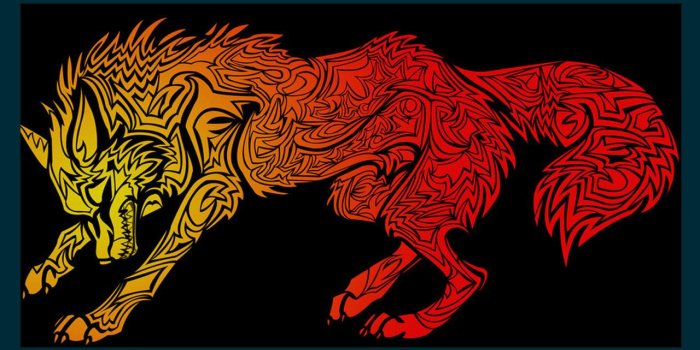 1280x720 Fire Wolf Wallpaper for Android - APK Download
