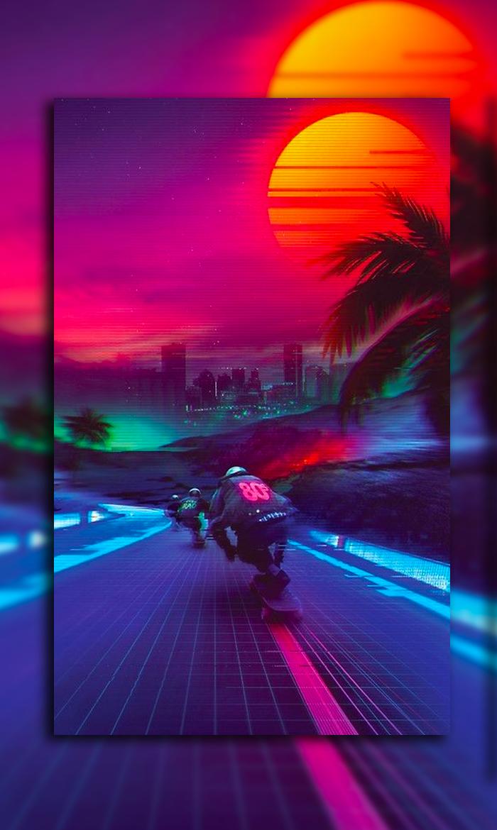 700x1170 80's Wallpaper: Rad, Cool, Vaporwave for Android - APK Download