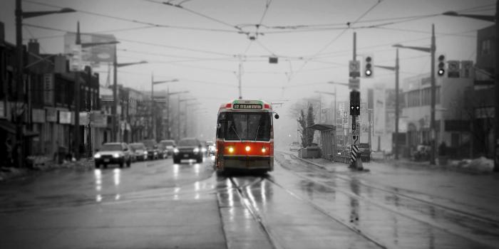1920x1200 Wallpaper Canada Streetcar Toronto St. Claire and Bathurst Street