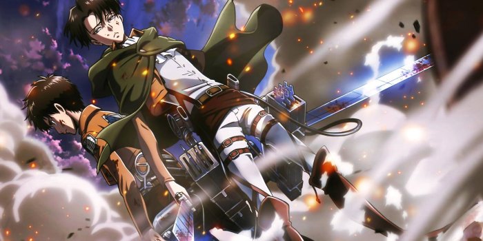 2560x1600 Attack on Titans, Shingeki no Kyojin, Eren Jeager, Levi Ackerman