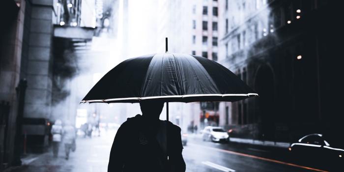 2000x1333 umbrella, Cityscape, Mist, Rain, Silhouette, Depth Of Field, Toronto
