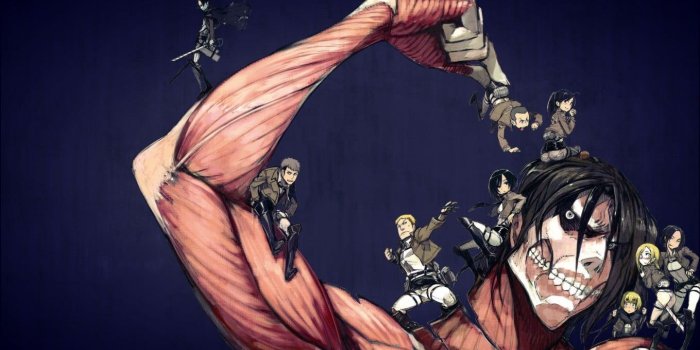 1359x790 Attack on Titan illustration HD wallpaper | Wallpaper Flare