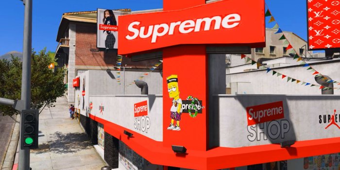 1920x1080 SUPREME x LOUIS VUITTON SHOP (+ Bape) - GTA5-Mods.com