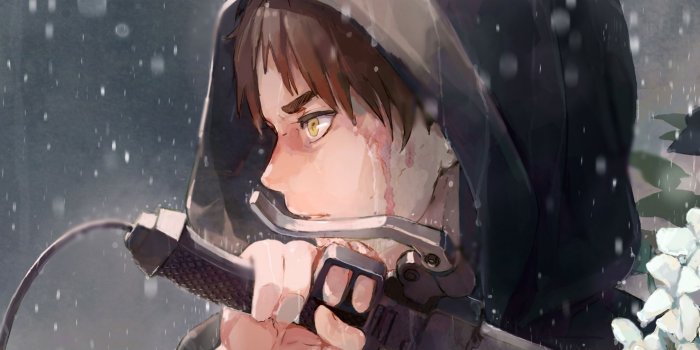 2048x1536 Winter, Season, Anime, Attack on Titan, Eren Yeager Wallpaper for