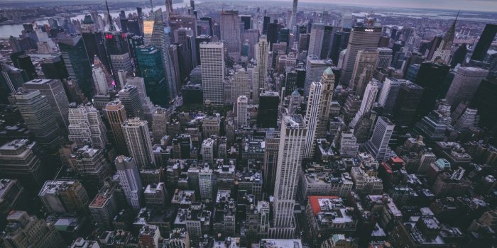 1366x768 Download 1366x768 wallpaper new york, city, buildings, aerial view