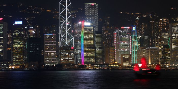 3840x2160 Central District At Night Hong Kong ❤ 4K HD Desktop Wallpaper for