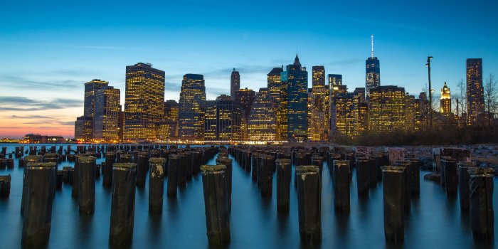 3840x2400 The Port Manhattan New York City Sunset Dusk Landscape 4k Ultra Hd