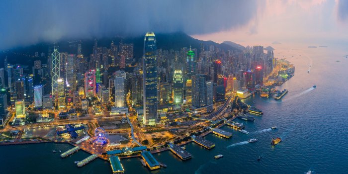 3840x2160 Hong Kong Chinese Administrative Region Densely Populated - Hong