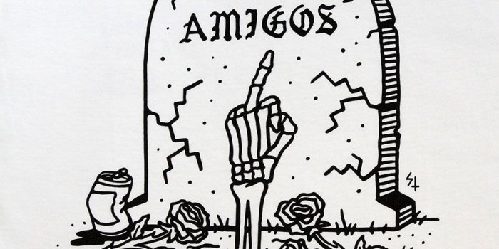 900x900 SKETCHY TANK (スケッチータンク) ADIOS TEE スケッチータンク T-shirt Vans skateboarding art