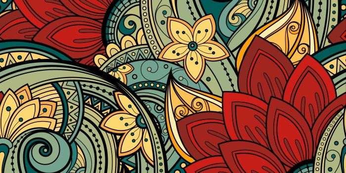 3840x2400 Download wallpaper 3840x2400 patterns, flowers, ornament, vector