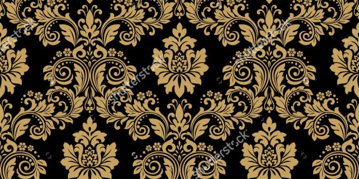 1424x1600 Floral Pattern. Wallpaper Baroque, Damask. Seamless Vector