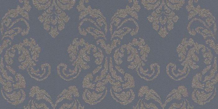 1325x1600 Wallpaper ornament blue bronze glitter Rasch 503845
