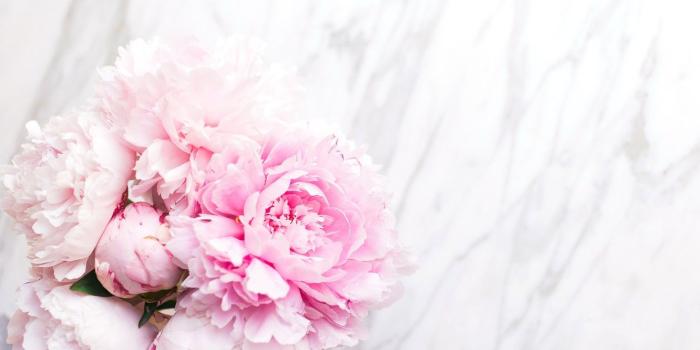 1332x850 Wallpaper flowers, bouquet, marble, pink, flowers, peonies, peonies