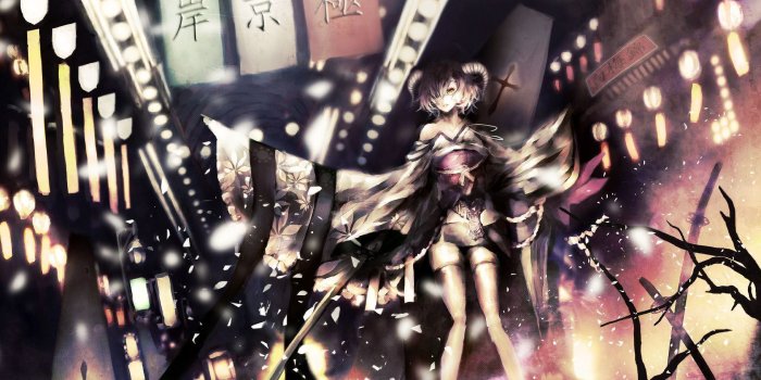 1920x1080 Demon girl in the city wallpaper - Anime wallpapers - #26620